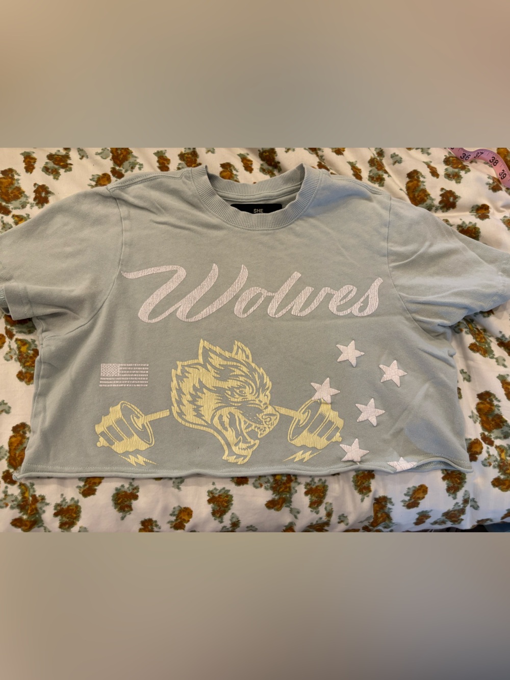 Darc Sport She Wolves limited edition graphic tee cropped top streetwear Y2K